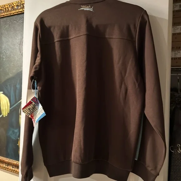 BNWT QUICKSILVER BROWN ZIP UP - Picture 6 of 9